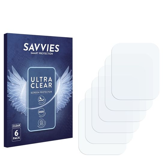 Savvies 18 Pezzi Pellicola Protettiva Trasparente Per Smartwatch Pine64 PineTime, Anti-graffio, SU75, Applicazione Senza Bolle - 3