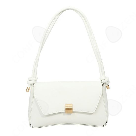Sac Bandoulière Forever 21 Blanc - Petit Modèle Décontracté Pour Femme, Chaîne Argentée