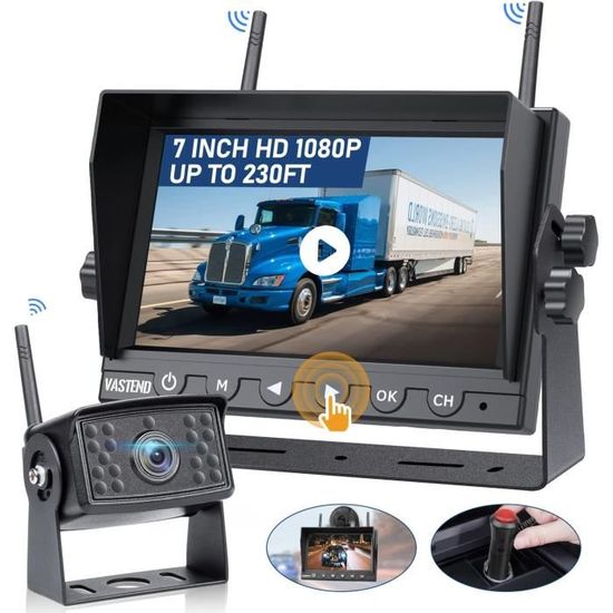 Ru00e9troviseur Avec 4,3" U00e9cran + Camu00e9ra De Recul Sans Fil | Cool Mania