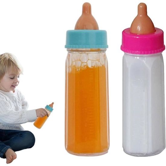 Lot De 6 Accessoires Poupée – Biberons Magiques Avec Sac Transparent, Jeu De Rôle Et Cadeau Éducatif Pour Enfants