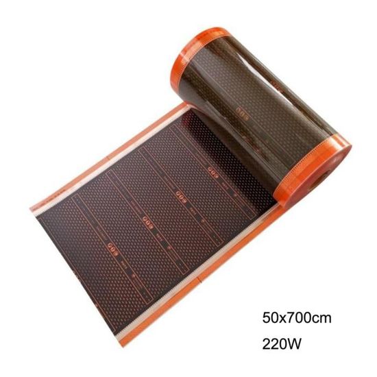 Tapis De Sol Chauffant Électrique En Graphène - Coussin Chauffant Pieds Sous Bureau Ou Maison - Tailles Multiples (#1, 50x80cm)