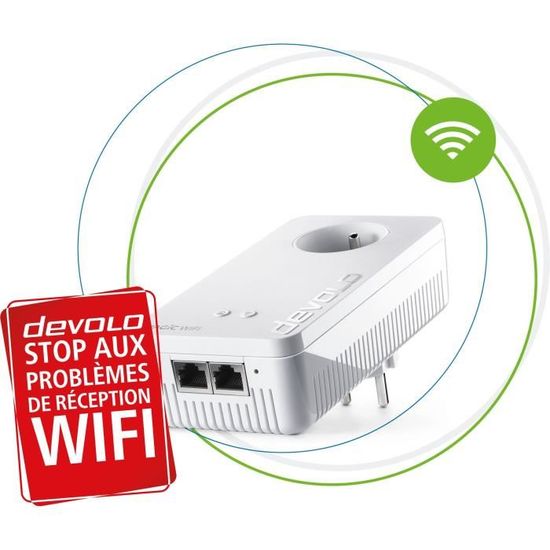 Adaptateur CPL Devolo Magic 1 LAN - 1200 Mbits/s - 1 Port Gigabit - Prise Intégrée - Extension Réseau Filaire