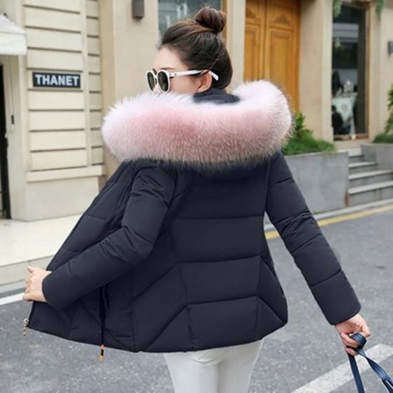 Doudoune Femme Doudoune de Marque Doudoune Fine Doudoune A Capuche Doudoune Mode Doudoune Chaude Doudoune D hiver Femmes 856 6 Noir Cdiscount Pret a Porter