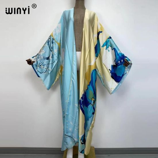 Kimono En Mousseline De Soie Floral – Cardigan Léger Bohème Pour Femme, Parfait Pour La Plage Ou Le Quotidien