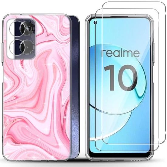 Protection écran Realme C75 4G - 3 Verres Trempés 9H + 3 Protecteurs Caméra - Anti-rayures, Anti-traces