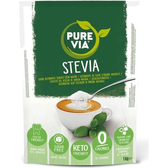 Pure Via Poudre Cristallisée, Alternative au Sucre d’Origine