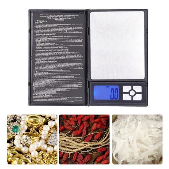 Balance Numérique Portable Précise 0.01g à 500g - Idéale Pour Cuisine, Bijoux, Pesée Alimentaire