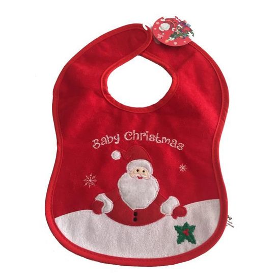Sandy Bavoir de noël pour bébé décor père noël (3123) Cdiscount