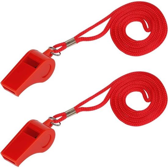 Lot De 3 Sifflets En Acier Inoxydable - Son Fort, Avec Lanière - Pour Sport, Survie, Arbitre, Entraînement