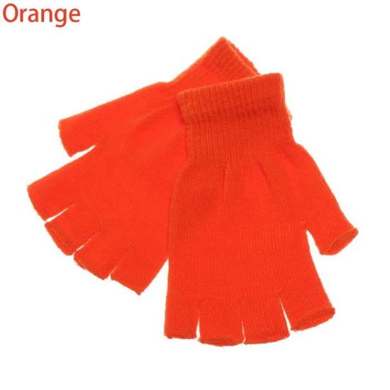 Gants Enfant Hiver Mitaines Chauffantes Sans Doigts 5-11 Ans - Becellen Tricotés Magiques