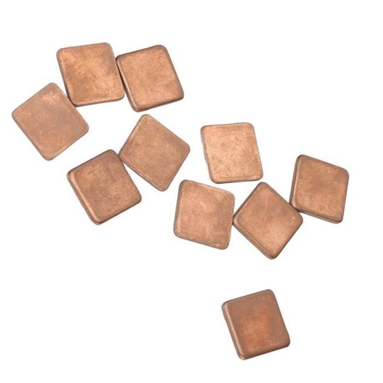 Lot De 20 Dissipateurs Thermiques En Cuivre 15x15x1,8mm - Plaques De Refroidissement Pour PC, GPU, RAM