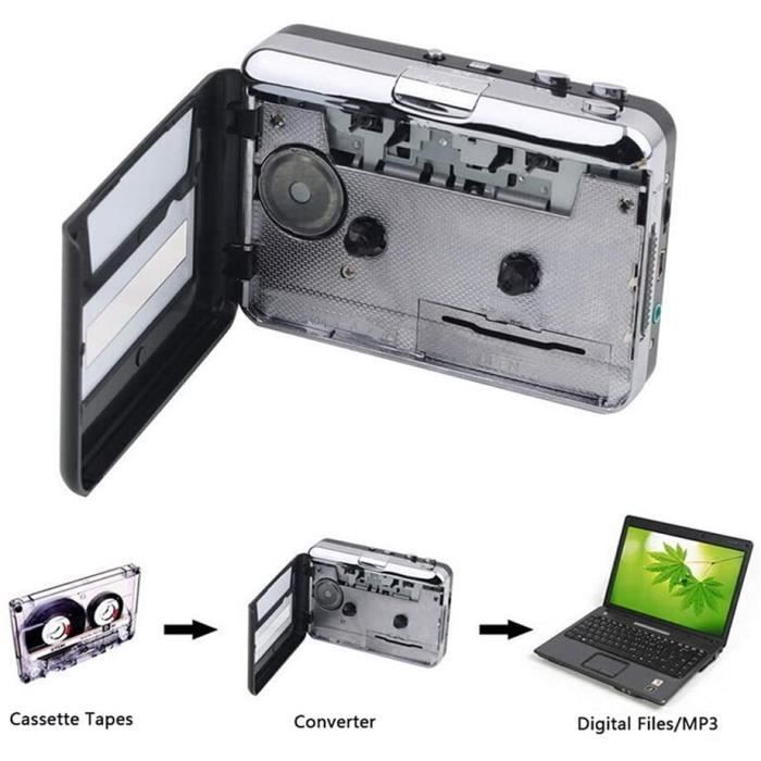 MYPIN Lecteur de Cassette Autonome Audio numérique USB Musique-Cassette  vers MP3 Converter avec OTG Enregistrer sur clé USB-Pas d - Cdiscount TV  Son Photo