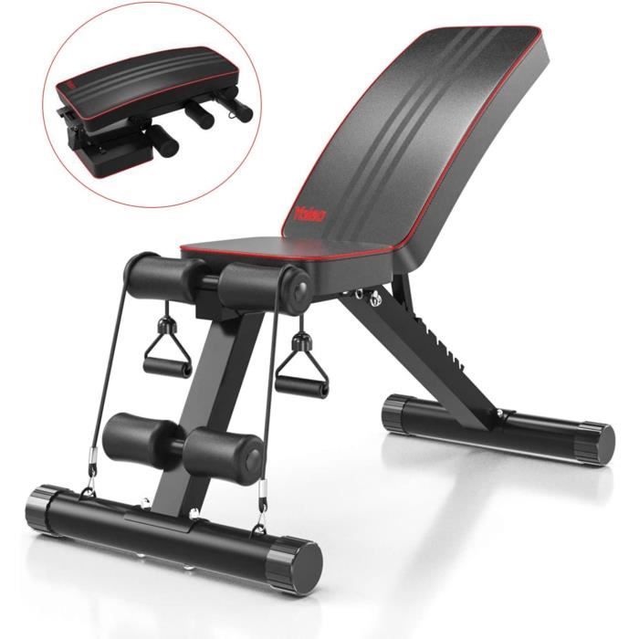 Banc de musculation pliable abdominaux et dorsaux, Banc d'entraînement