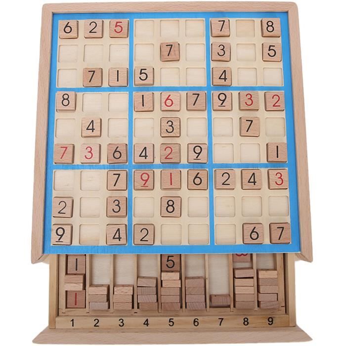 10pcs Jeu d'échecs en bois enfants Intelligence raisonnement jouets d'échecs cadeaux Conseil de formation de logique