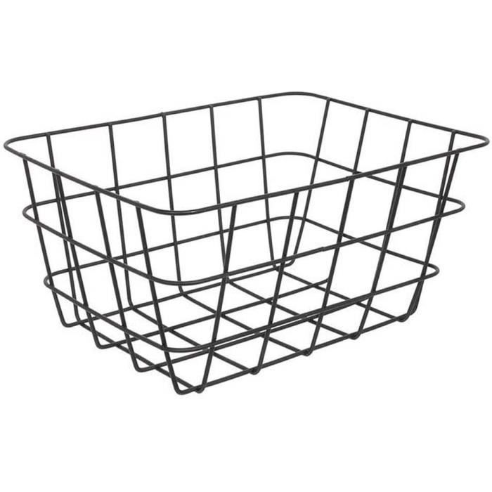 The Home Deco Factory - Panier de rangement filaire Longueur 24cm Noir