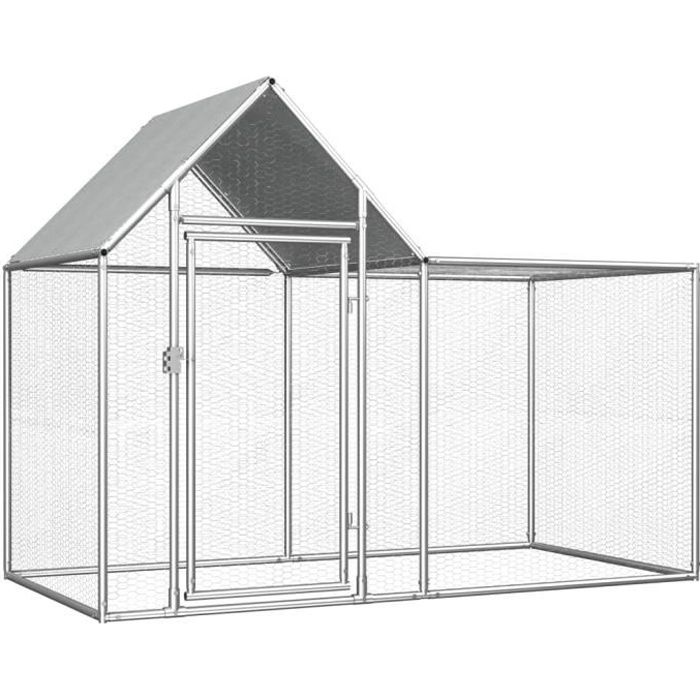 🍓9898Moderne - Poulailler extérieur - Enclos poulailler Contemporain- Parc grillagé Clapier d'extérieur cages pour lapin petits ani