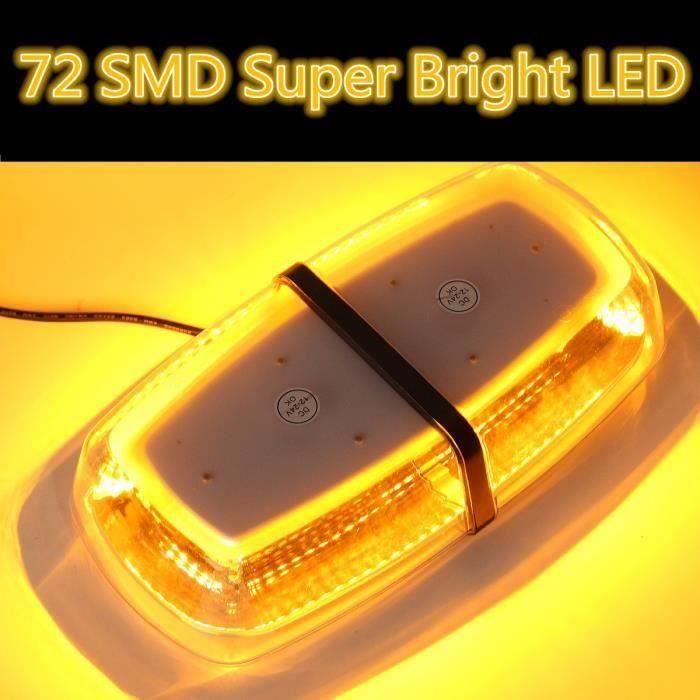 72 SMD 72W LED Lumière Stroboscope Strobe Clignotant Urgence Alerte Voiture So52381