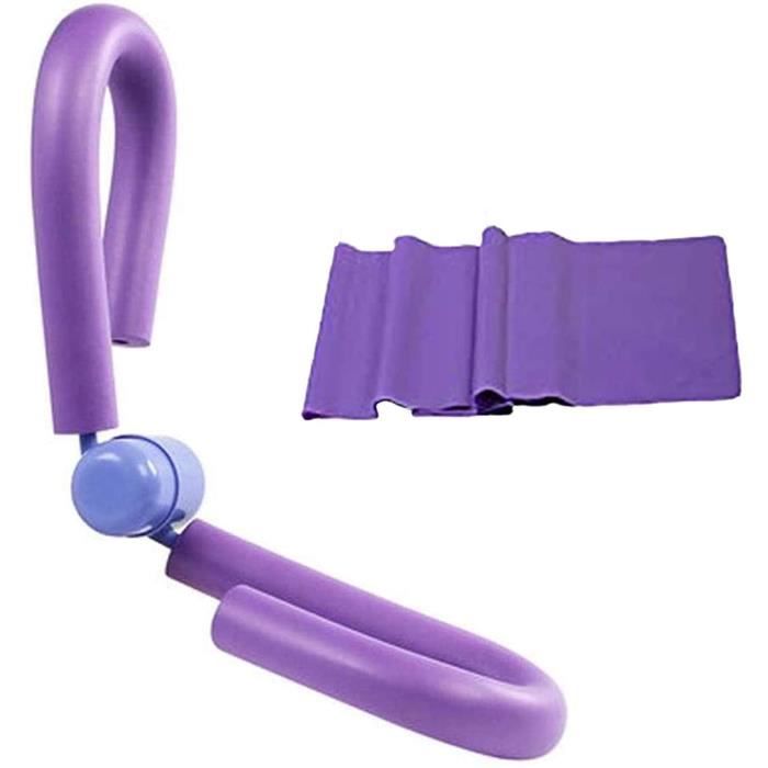 Musculation Jambes,Appareil Musculation Fessier avec Bande Elastique,Sport Maison Materiel pour Exercices Hanches,Jambe（Violet）