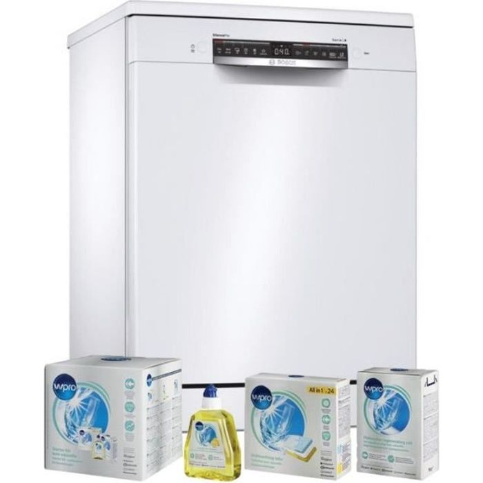 BOSCH Lave-vaisselle posable blanc 40dB 14 couverts 60cm AquaSensor Blanc