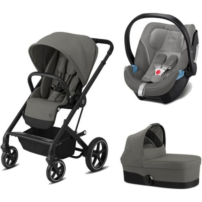 Poussette TRIO Balios S Lux BLK ATON 5 Nacelle S Soho Grey
