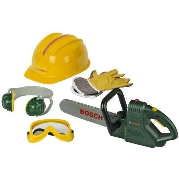 KLEIN Set bûcheron Bosch avec tronçonneuse électronique, grand modèle