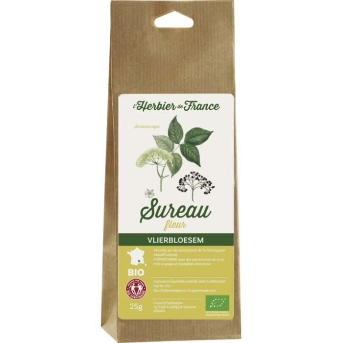 Herbier De France Sureau fleurs sachet 25g