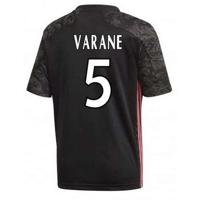 Nouveau Maillot Enfant Adidas Réal de Madrid Third Flocage Officiel Varane Numéro 5 Saison 2020-2021