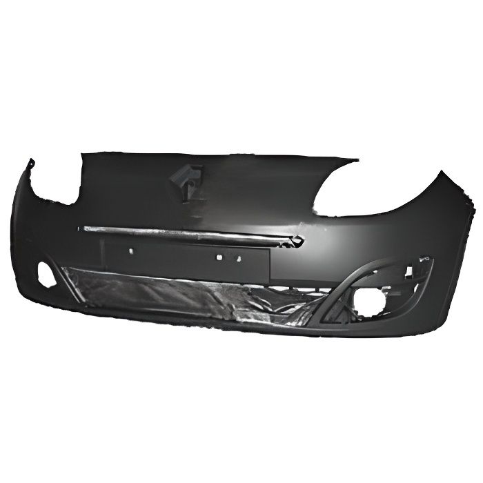 Pare chocs avant RENAULT TWINGO 2 BASIC de 2007 a 2011 noir Avec trous antibrouillards