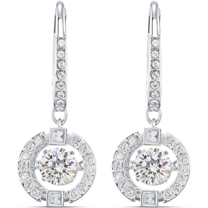 Swarovski Sparkling Dance Women's Silver Tone Pierced Earrings 5504652