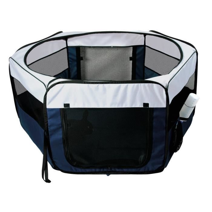 TRIXIE Enclos pour petits animaux ø 90 × 40 cm bleu/gris