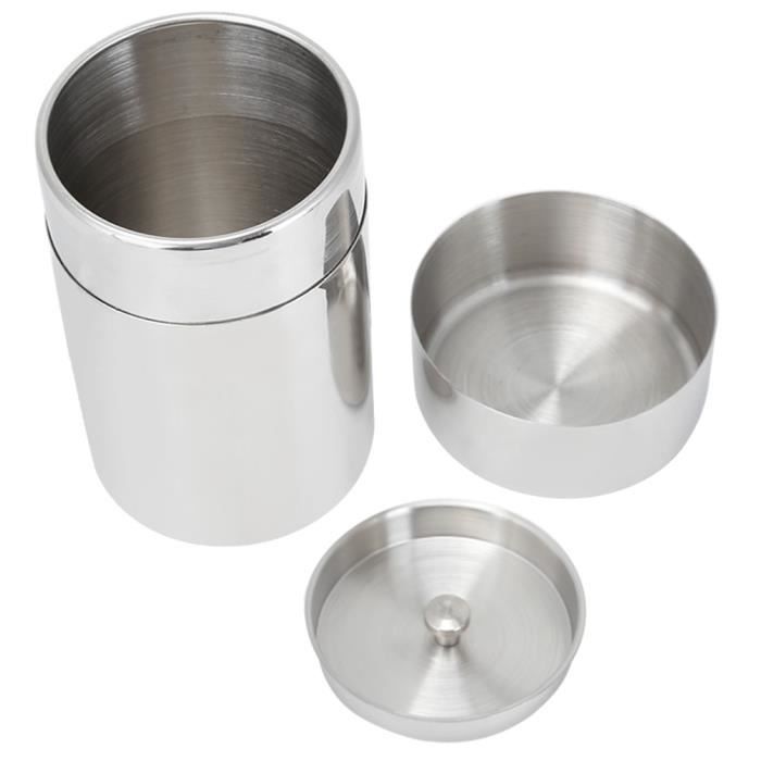 Pot de Stockage de Feuilles de Thé Scellé en Acier Inoxydable 304 Portable Récipient à Grains de Café(Taille S 400 ml )-YUW