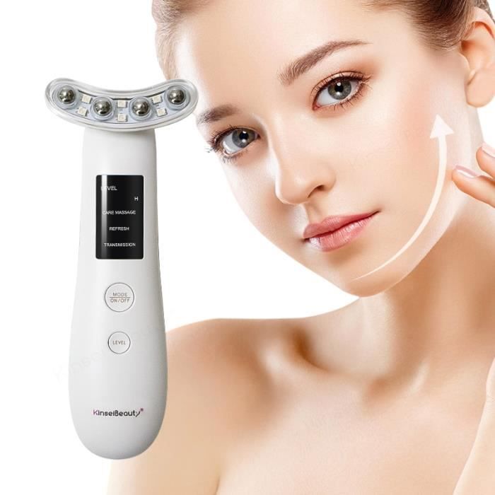 EMS électroporation micro-courant cou lifting masseur visage peau resserrement thérapie beauté peau rajeunissement dispositif