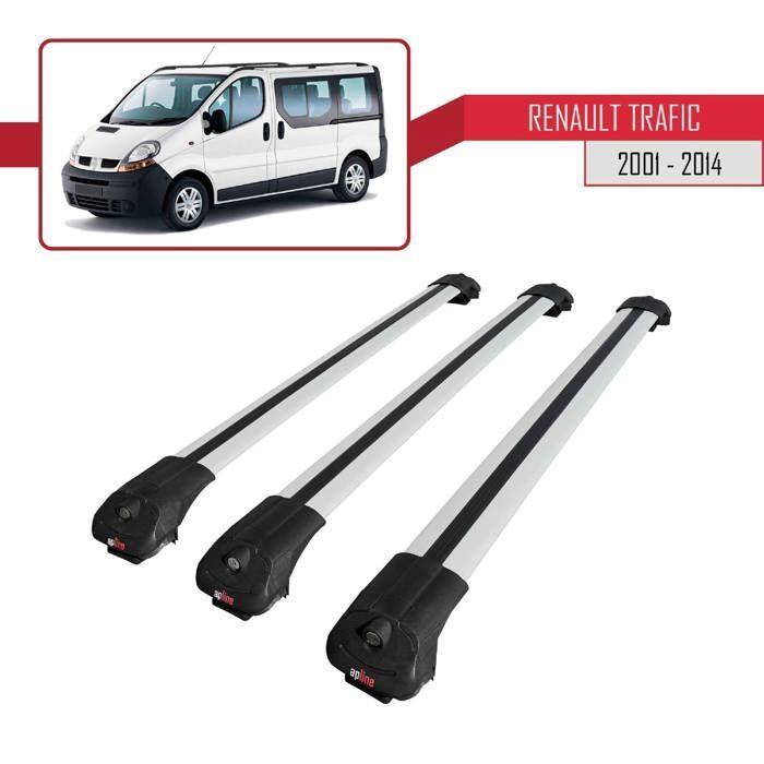 ACE-1 Barres De Toit Aluminium Gris Pour Volkswagen T-Roc 2017-2025 – Porte-Bagages Railing Robuste 75 Kg