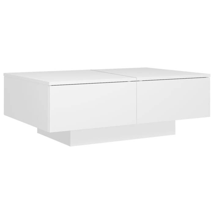 Table basse - CLOUD - Blanc - 90x60x31 cm Aggloméré - Pour Salon - 804175