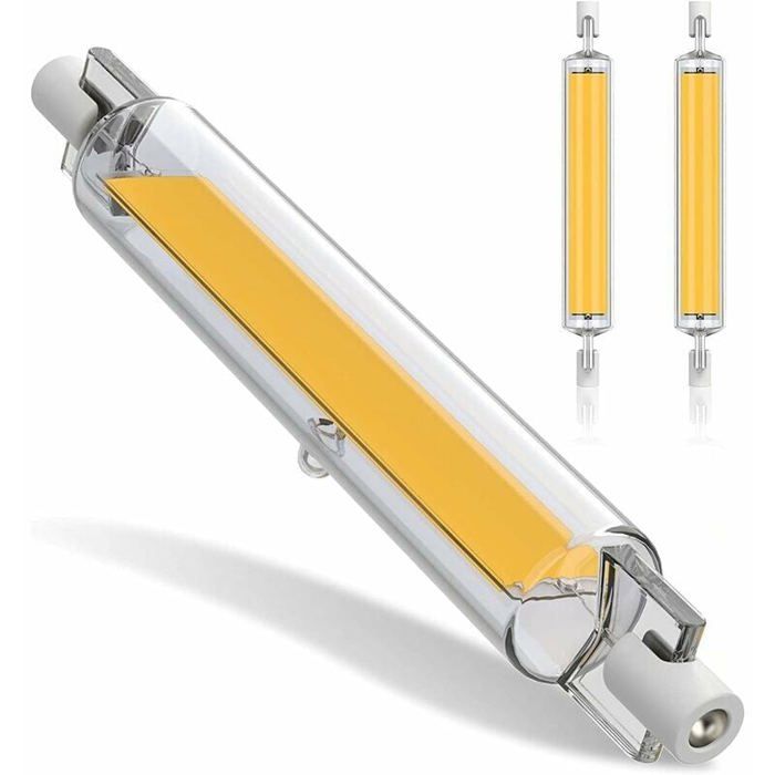 Lampe LED en verre à double culot