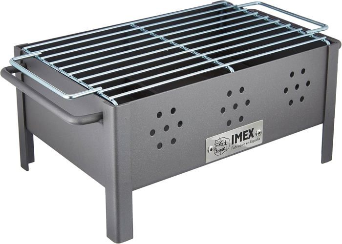 IMEX EL ZORRO 71603 Piastra Per Barbecue In Acciaio Inox – Facile Da Montare, Struttura Stabile, Per Legna E Carbone