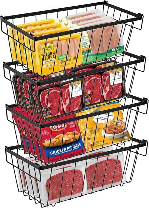 Panier De Congélateur Coffre - MOTHINESSTO - Rangement Extensible - Capacité 10 à 15 Kg