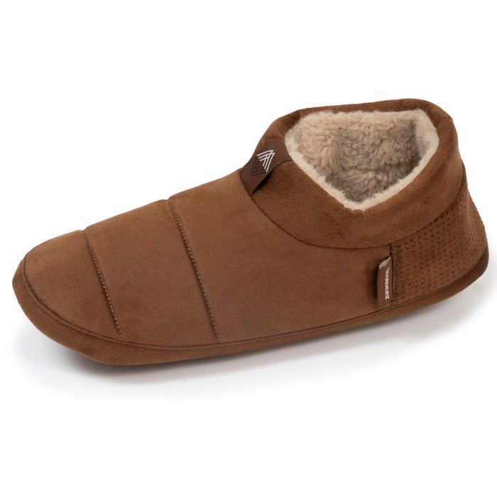 Chaussons Mules Homme Isotoner - Polaire Douce, Semelle Gomme Souple Antidérapante Taille 42 - 7