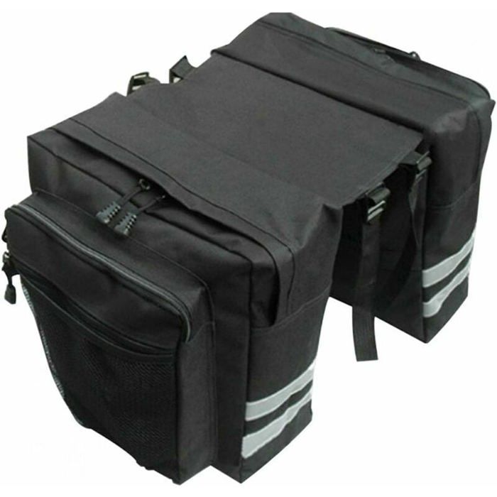 Sacoche Sacoche Vélo Sac Etanche Arrière Tronc Double Sacoche Vélo Porte-bagage Sac Pliable Rangement pour Déplacements Voyages