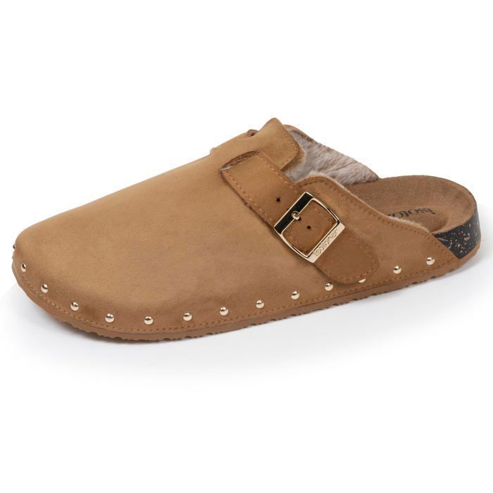 Sabots Isotoner Femme Fourrés - Semelle Extra-flex, Patch Talon Confort, Légers Et Chauds Pour L'hiver - 2