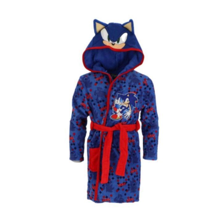 Peignoir enfant Sonic bleu (3-10 ans)