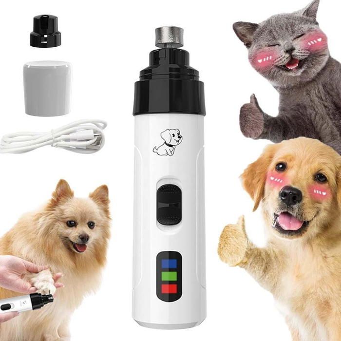 Meilleurs prix pour Coupe-griffe électrique ultra-silencieux - Silent Groom Pro - Rechargeable USB sécurisé - Pour chiens et chats de toutes tailles