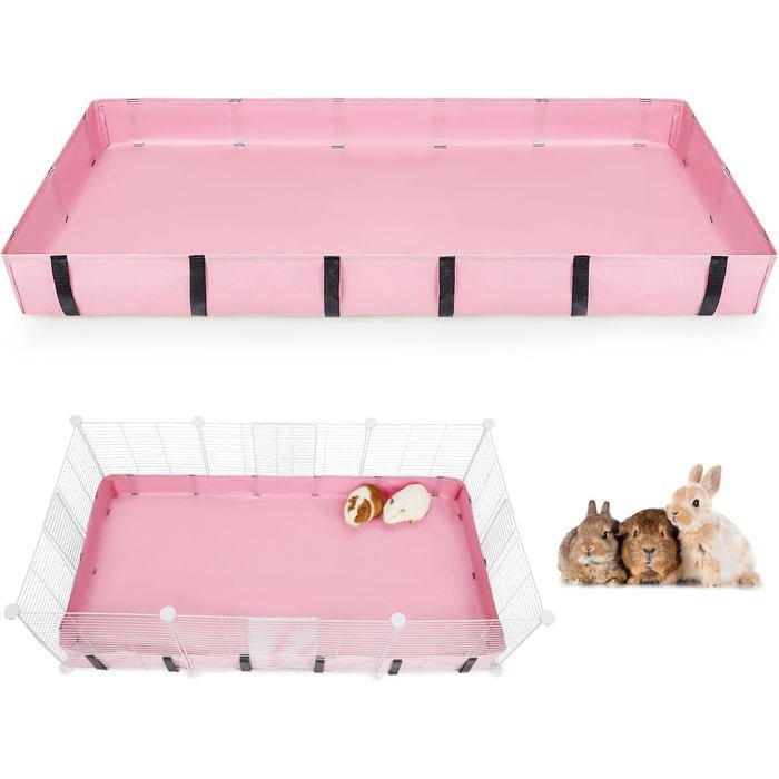 Comparer les prix de Tapis de fond impermeable pour cage C&C avec bords anti-fuite et attaches Velcro - Reutilisable pour cochon dInde lapin hamster