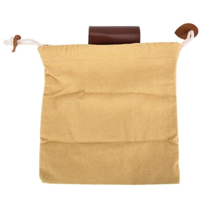 Sac de cueillette de fruits en toile et cuir ceinture pour le camping kaki qualité supérieure livraison gratuite