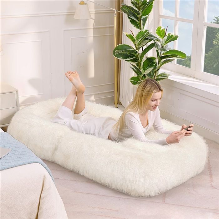 Fauteuil relax multi-usage : lit humain/chien 5 positions ajustables tissu peluche doux couleur beige – nouveauté Cdiscount Fauteuil relax multi-usage : lit humain/chien 5 positions ajustables tissu peluche doux couleur beige – nouveauté Cdiscount
