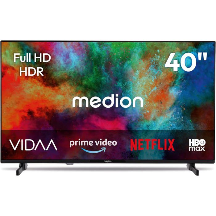 Smart TV 40 Pouces (100 3 Cm) Full HD HDR Vidaa Store Netflix Prime Video DAZN Paramount HbbTV PVR Bluetooth MD840101
