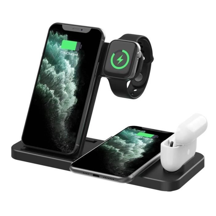 Chargeur Sans Fil Induction Qi Pour Apple Iphone 11,12,13,X,8