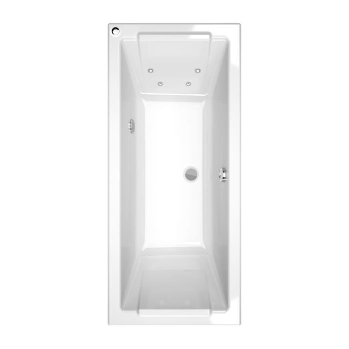Baignoire balnéo rectangulaire FEELING 180 x 80 cm