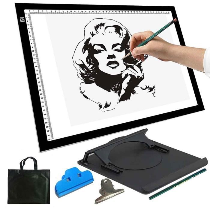 A3 Led Luminosite Reglable Light Pad Table Lumineuse Tablette