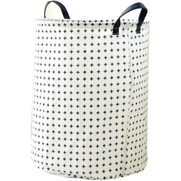 NEWSTYLE Panier à Linge Pliable Grand Format - Organiseur Gris Étoiles Pour Vêtements, Jouets Et Stockage